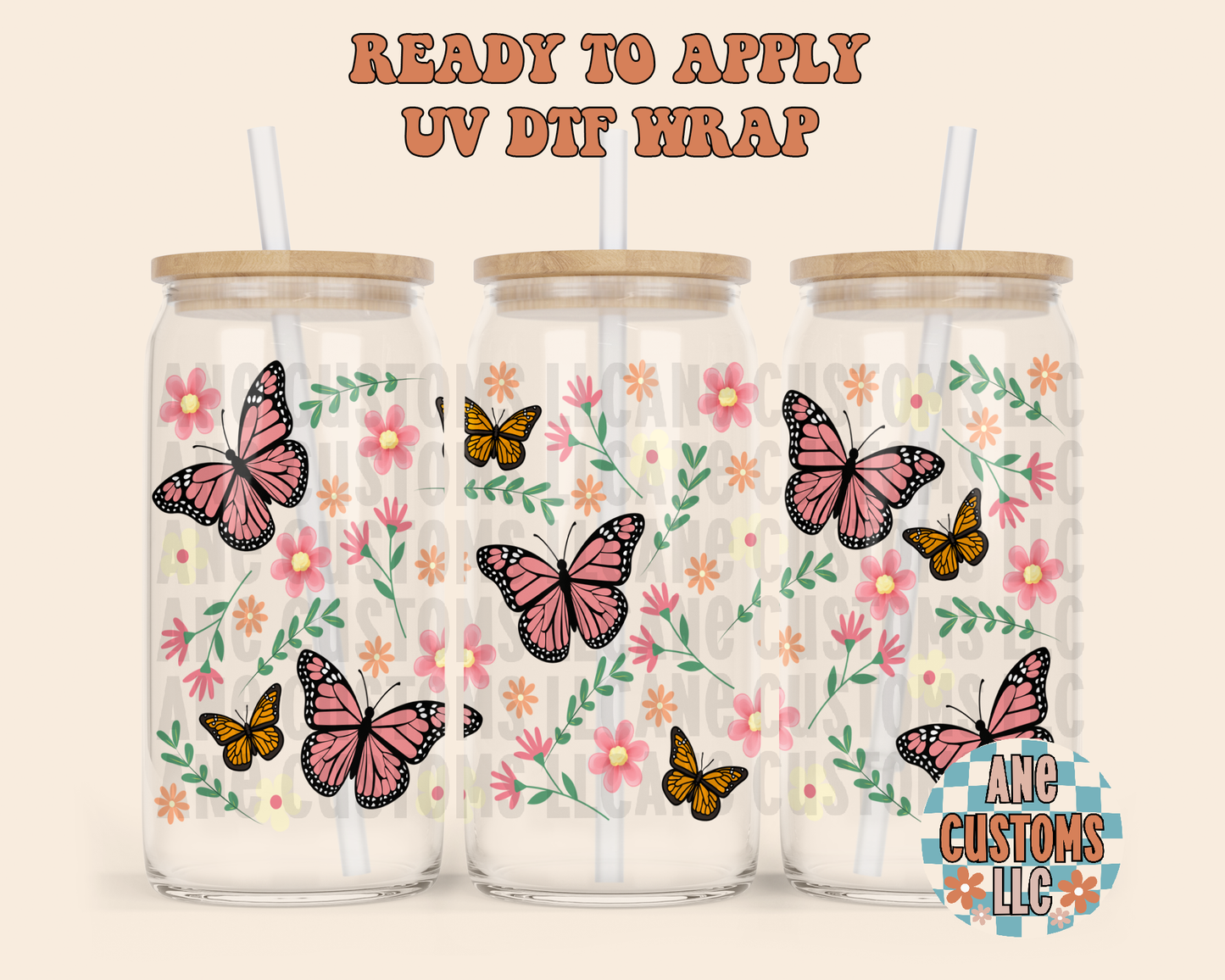 Butterflies UVDTF WRAP