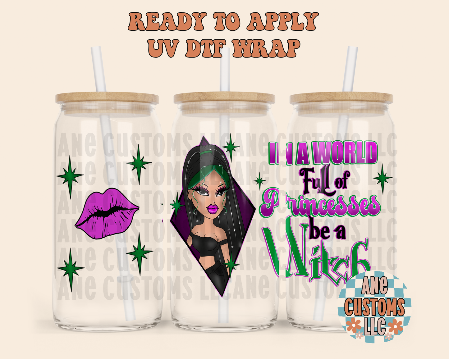 Full of princess kiss UVDTF WRAP