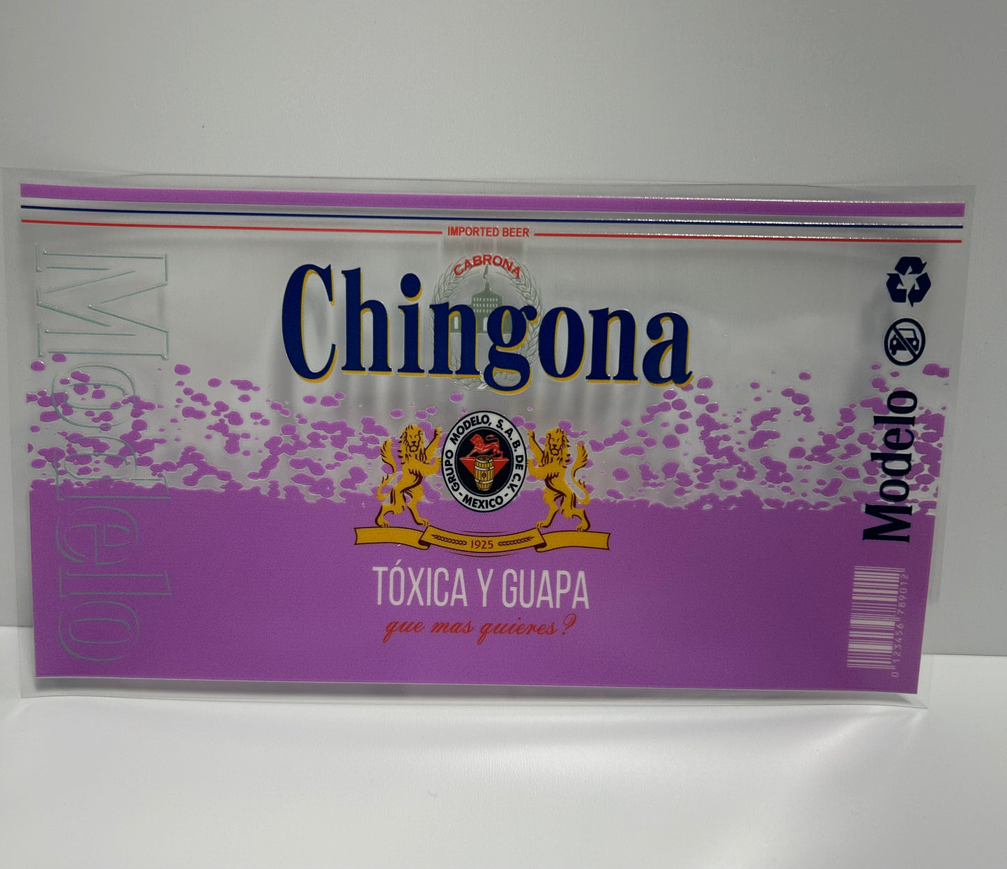 Chingona pink UVDTF WRAP