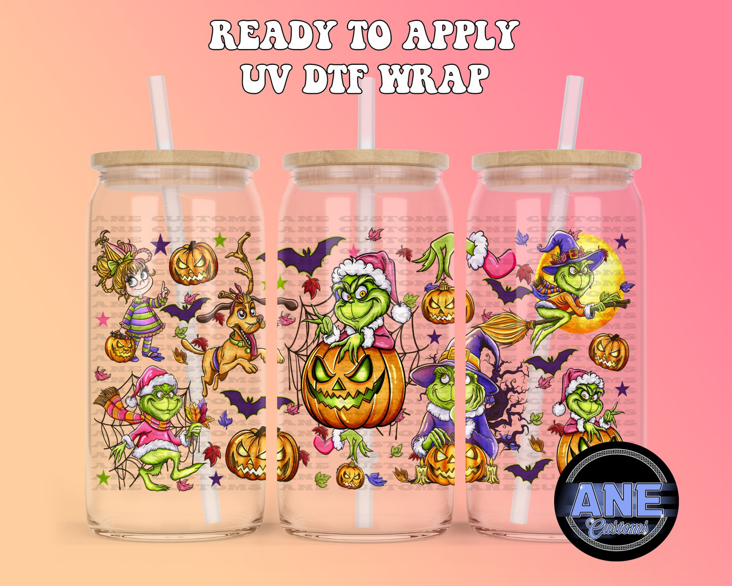 Grinchoween UVDTF WRAP