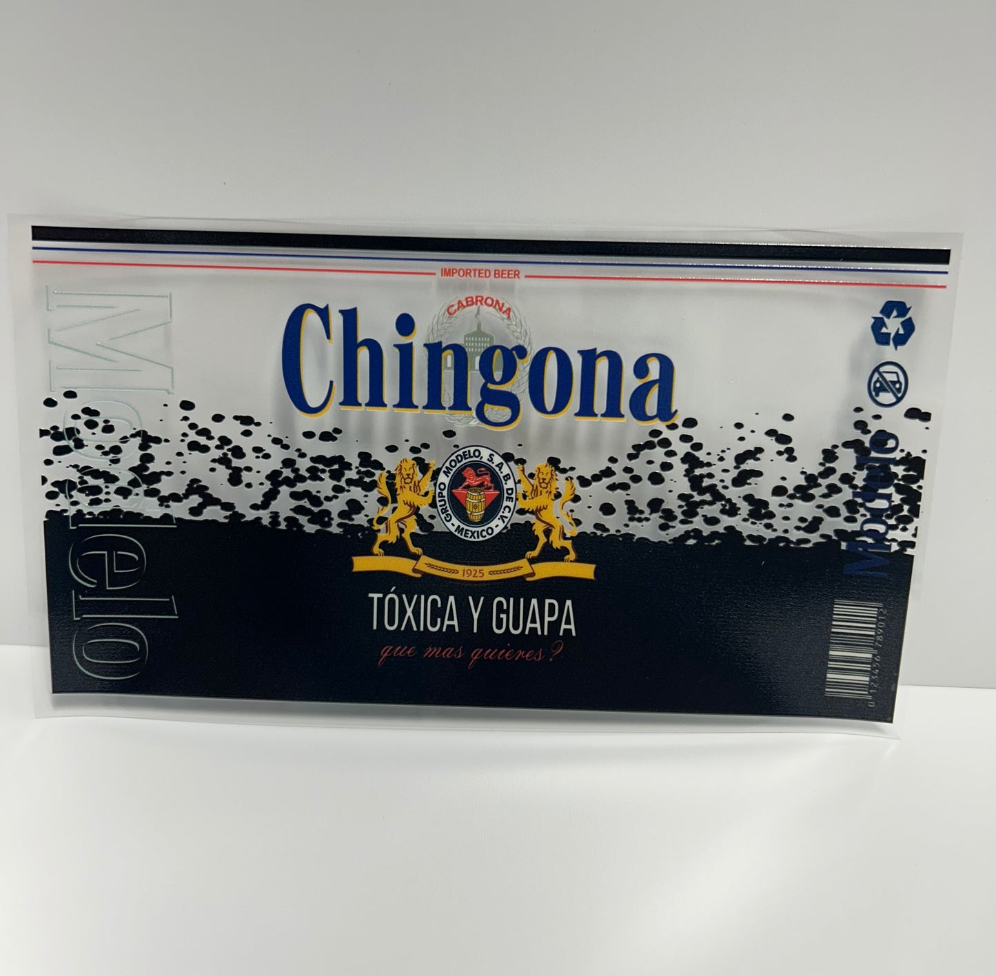 Chingona black UVDTF WRAP