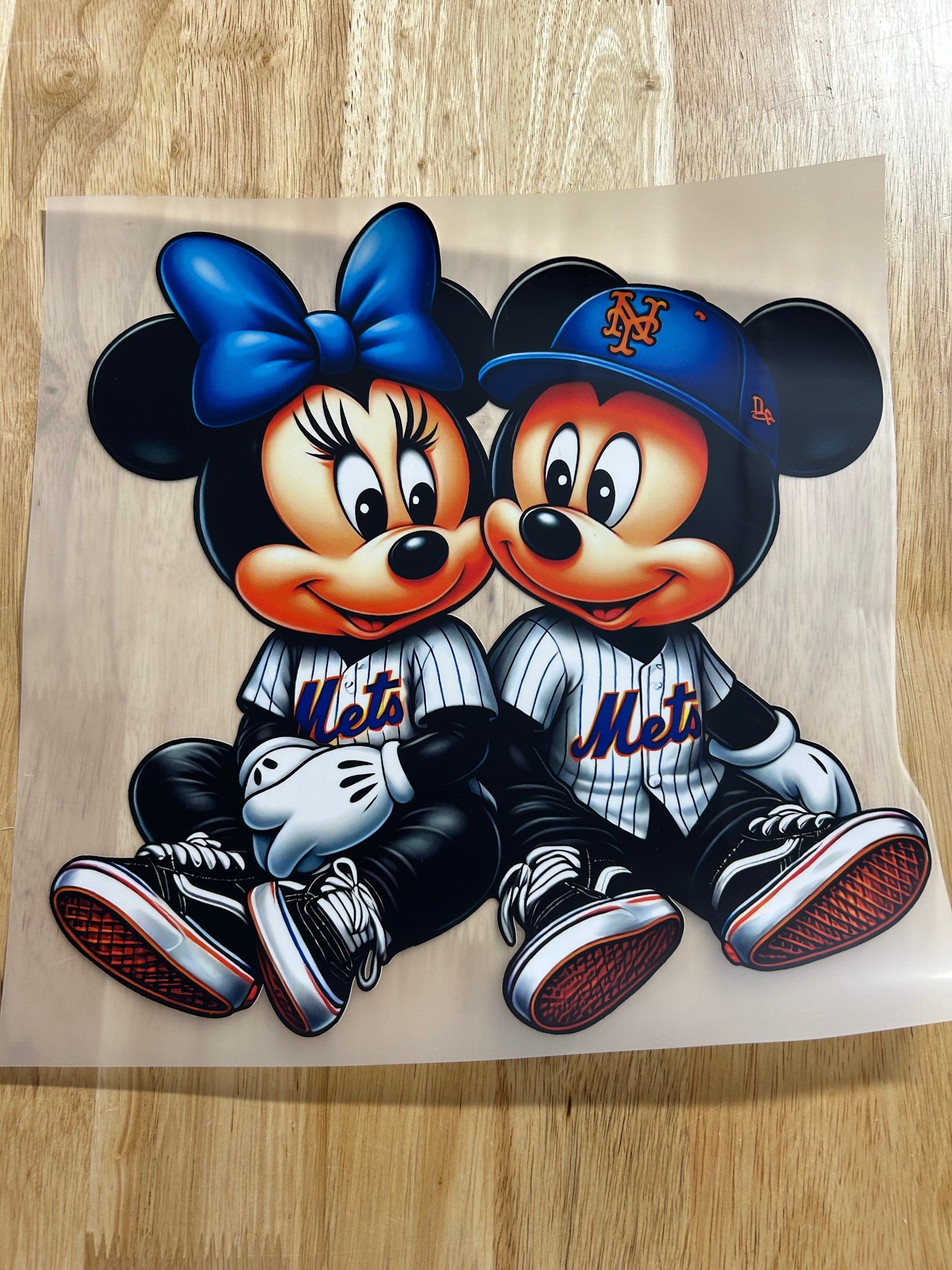 M & M blue and orange