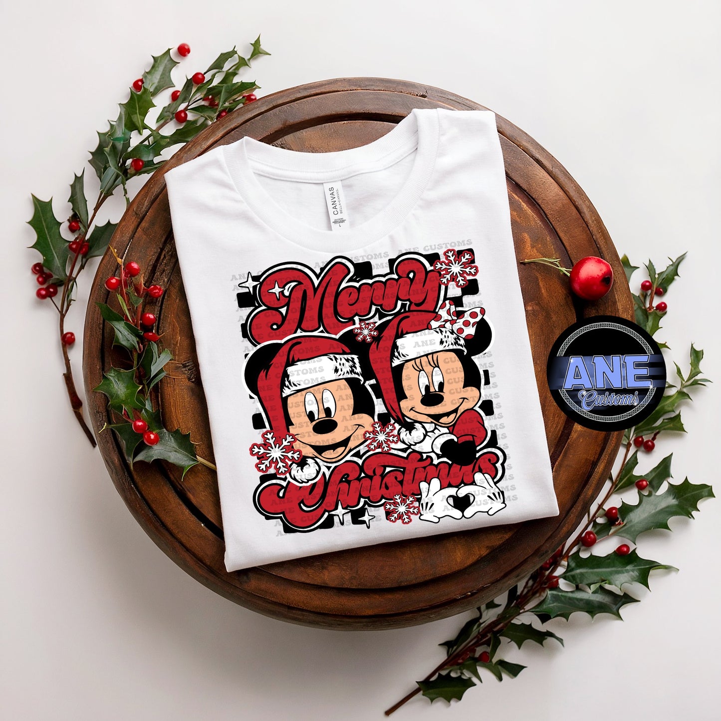 Merry Christmas M&M red
