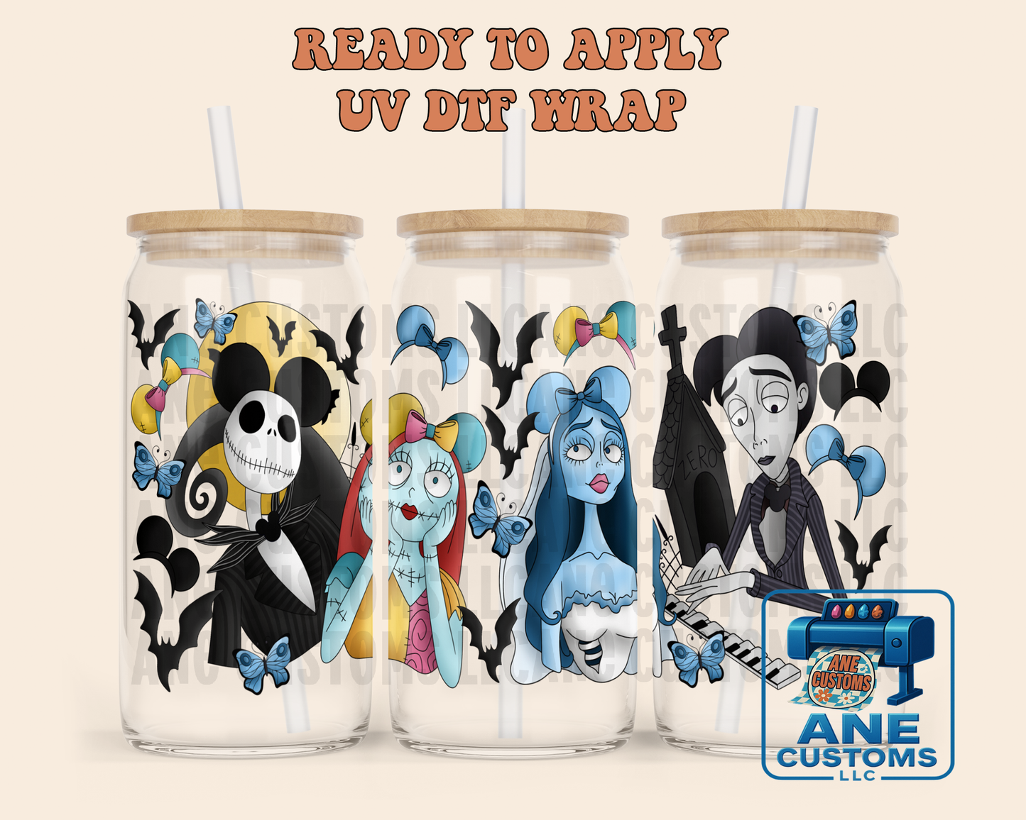 Halloween couples UVDTF WRAP