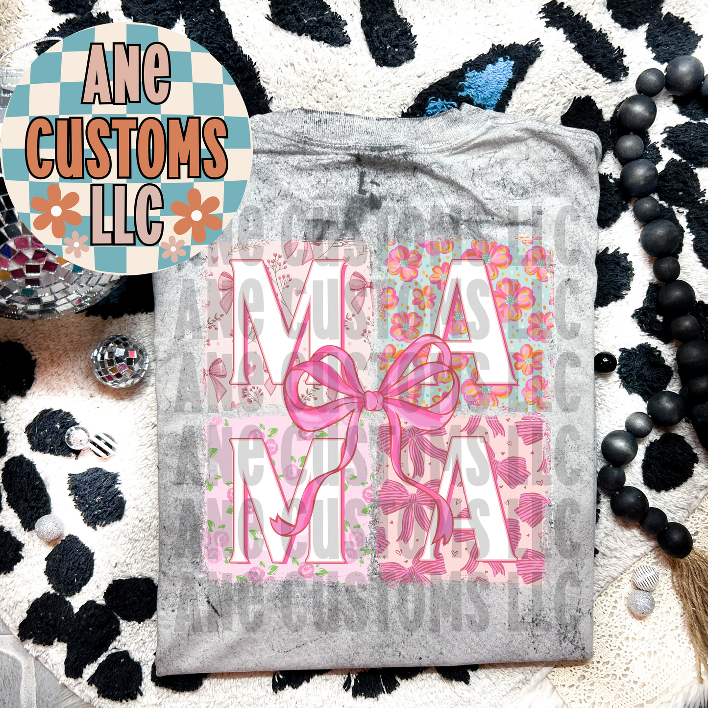 mama pink bow