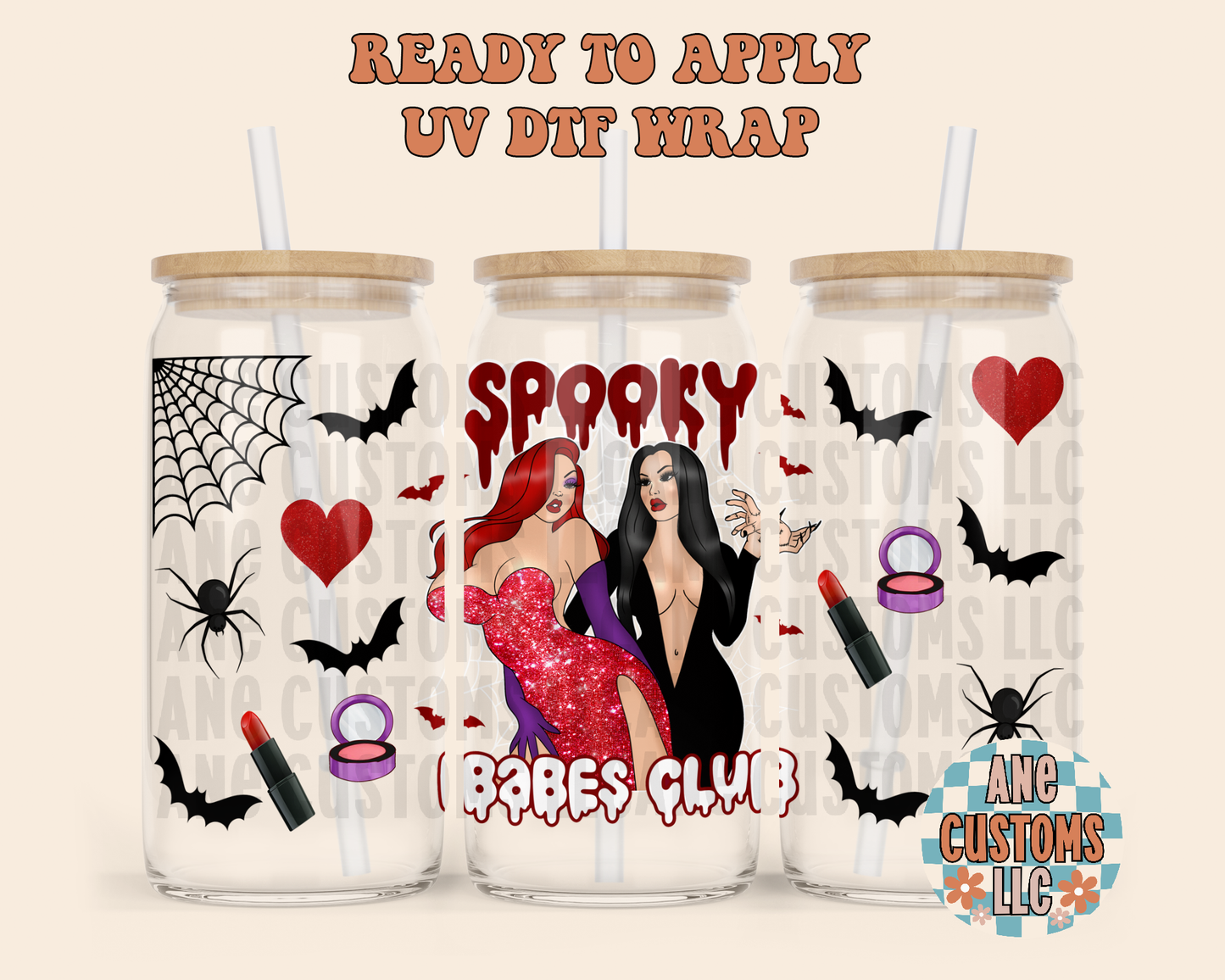 Spooky babes club UVDTF WRAP