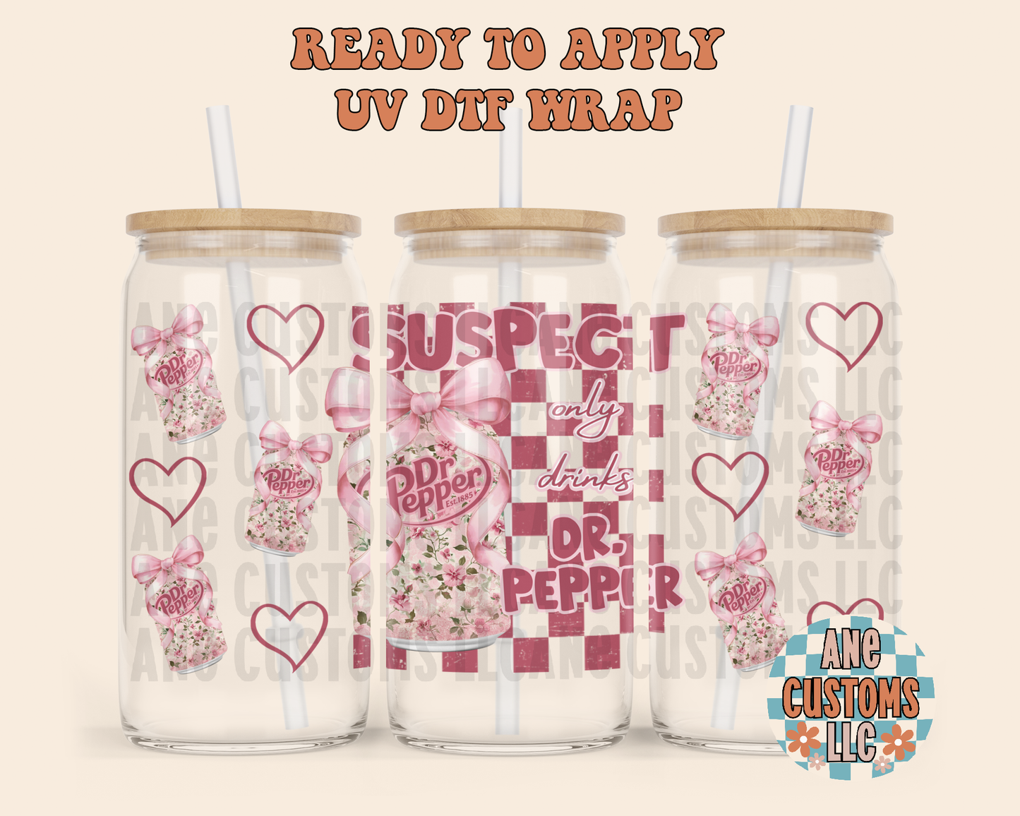 Pink drink DP UVDTF WRAP
