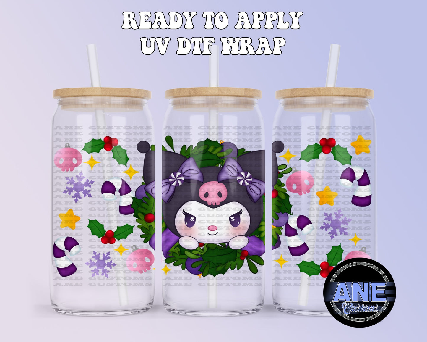 Purple christmas UVDTF WRAP