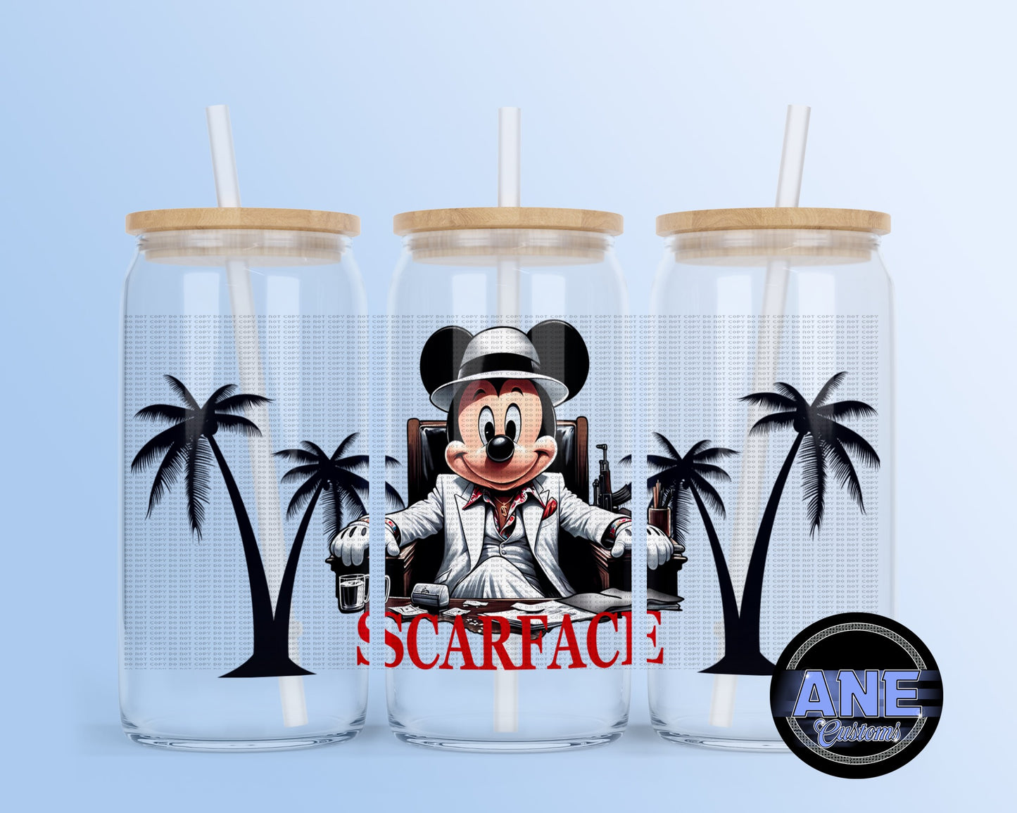 Palm tree UVDTF WRAP