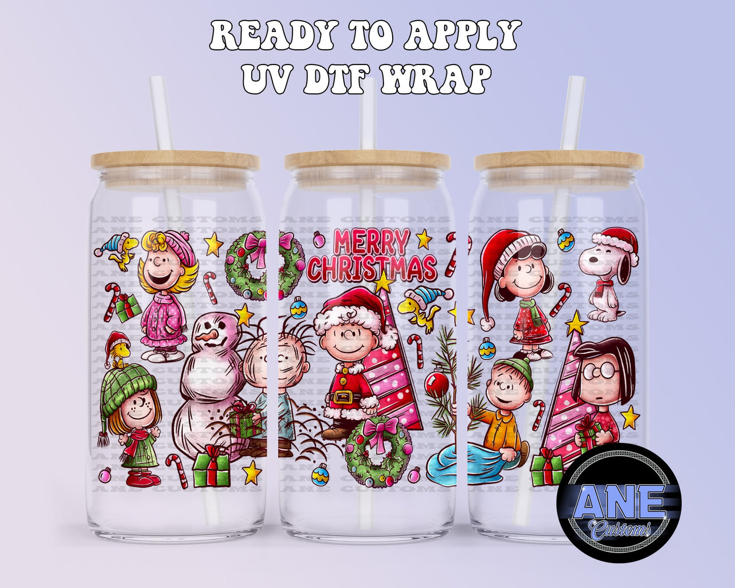 Merry christmas S&C UVDTF WRAP