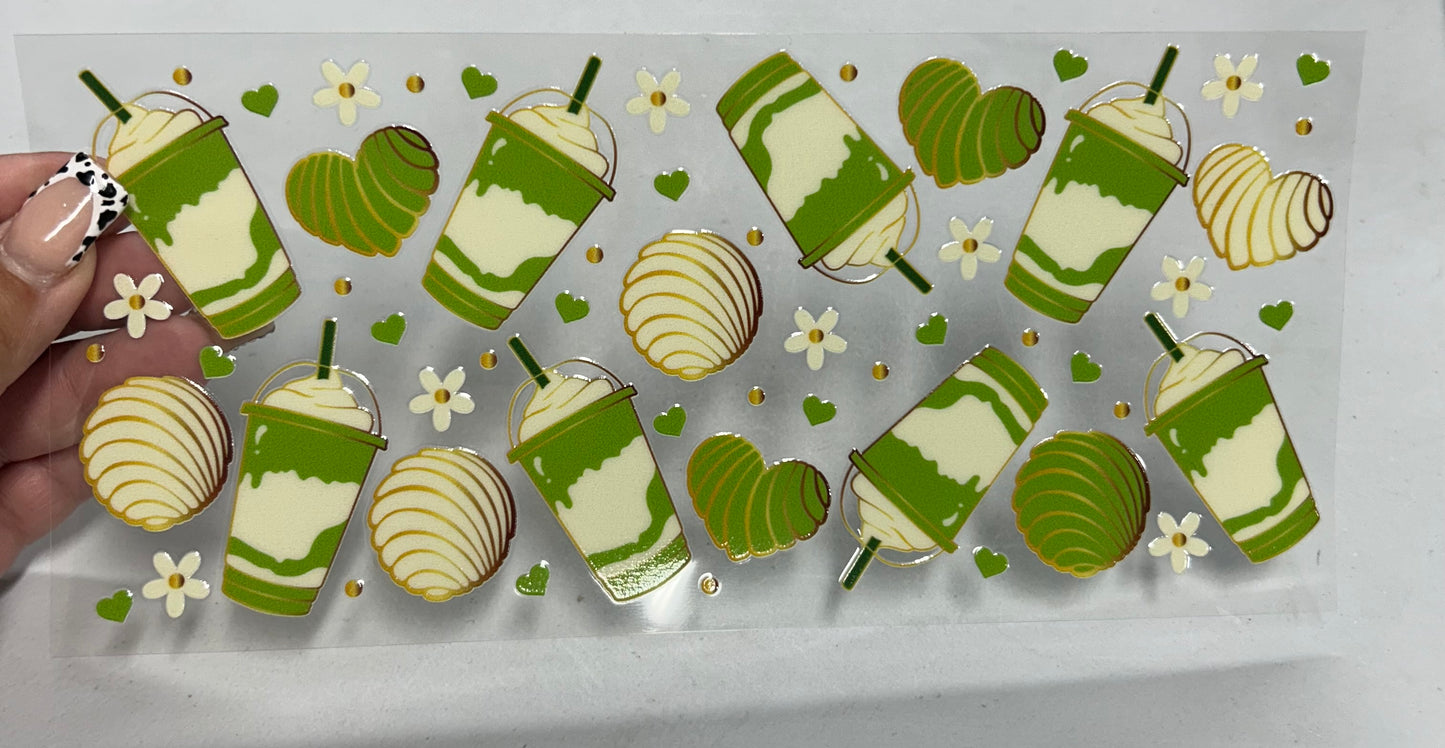 Conchas y matcha UVDTF WRAP