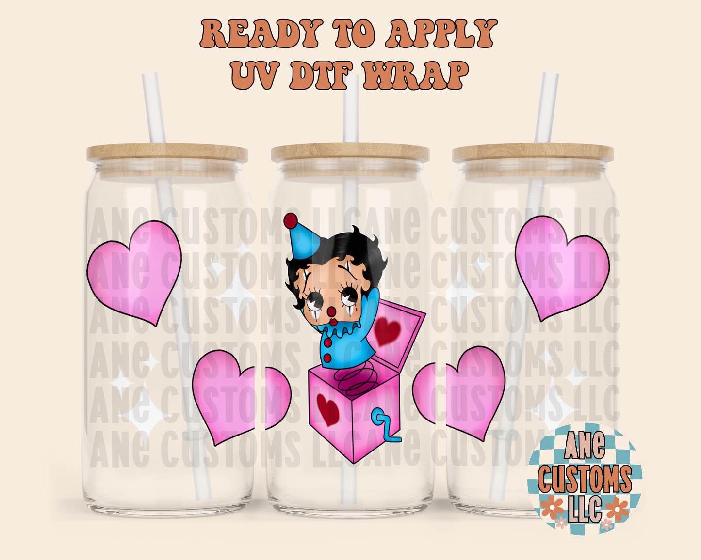 BB toy pink UVDTF WRAP