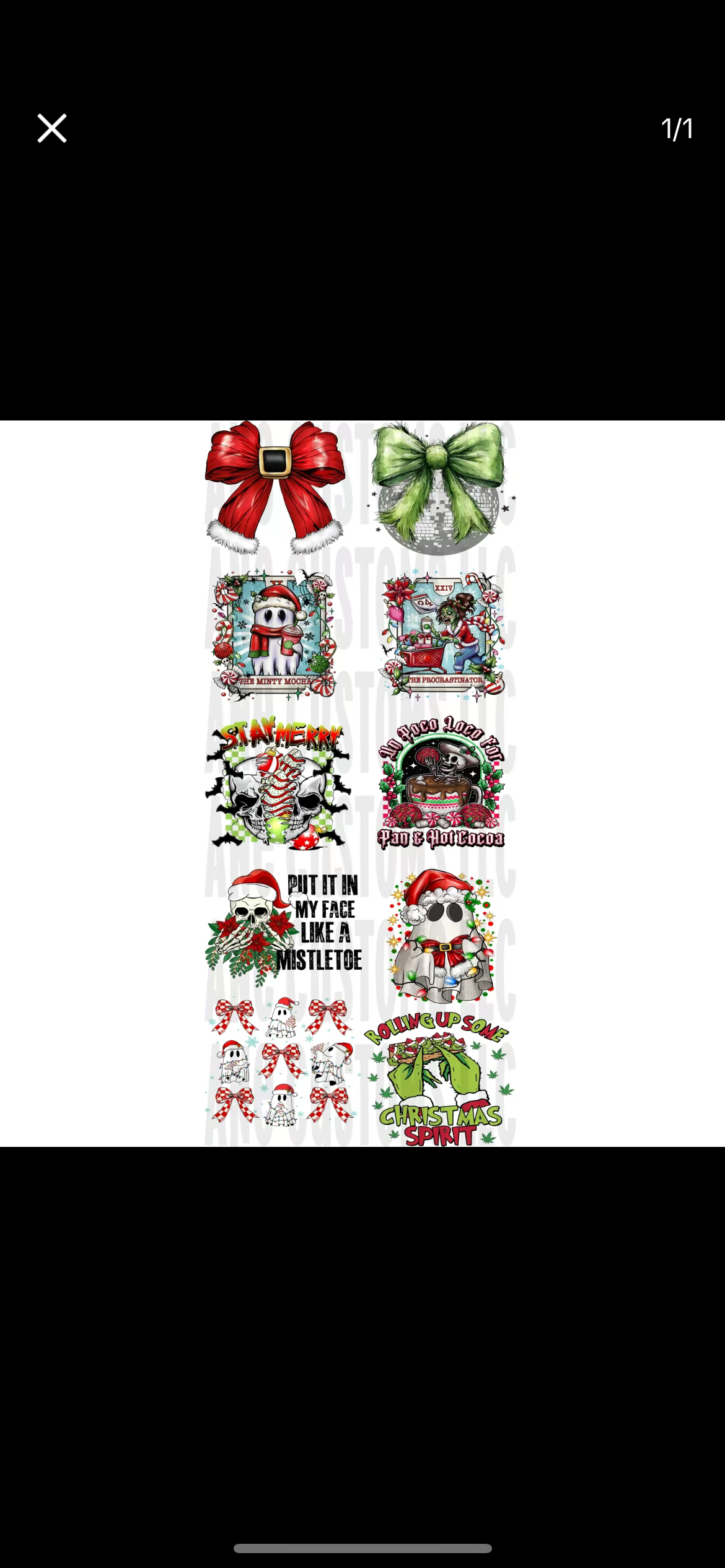 Horror Christmas gangsheet