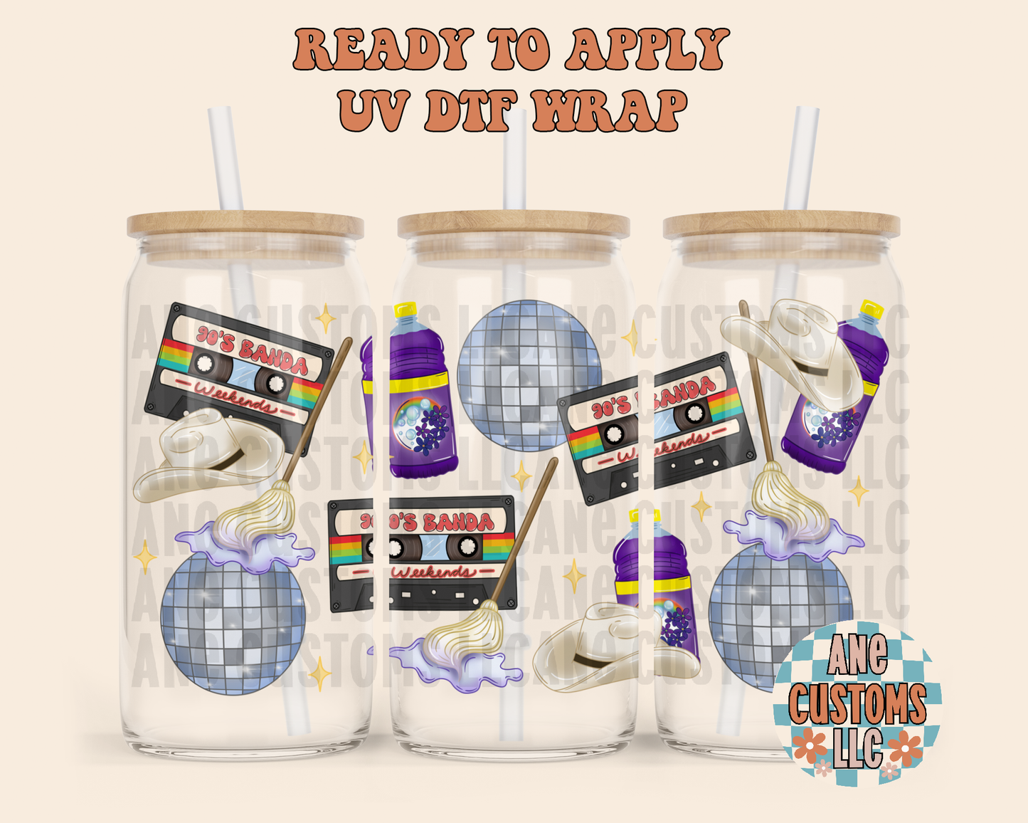 90’s banda UVDTF WRAP