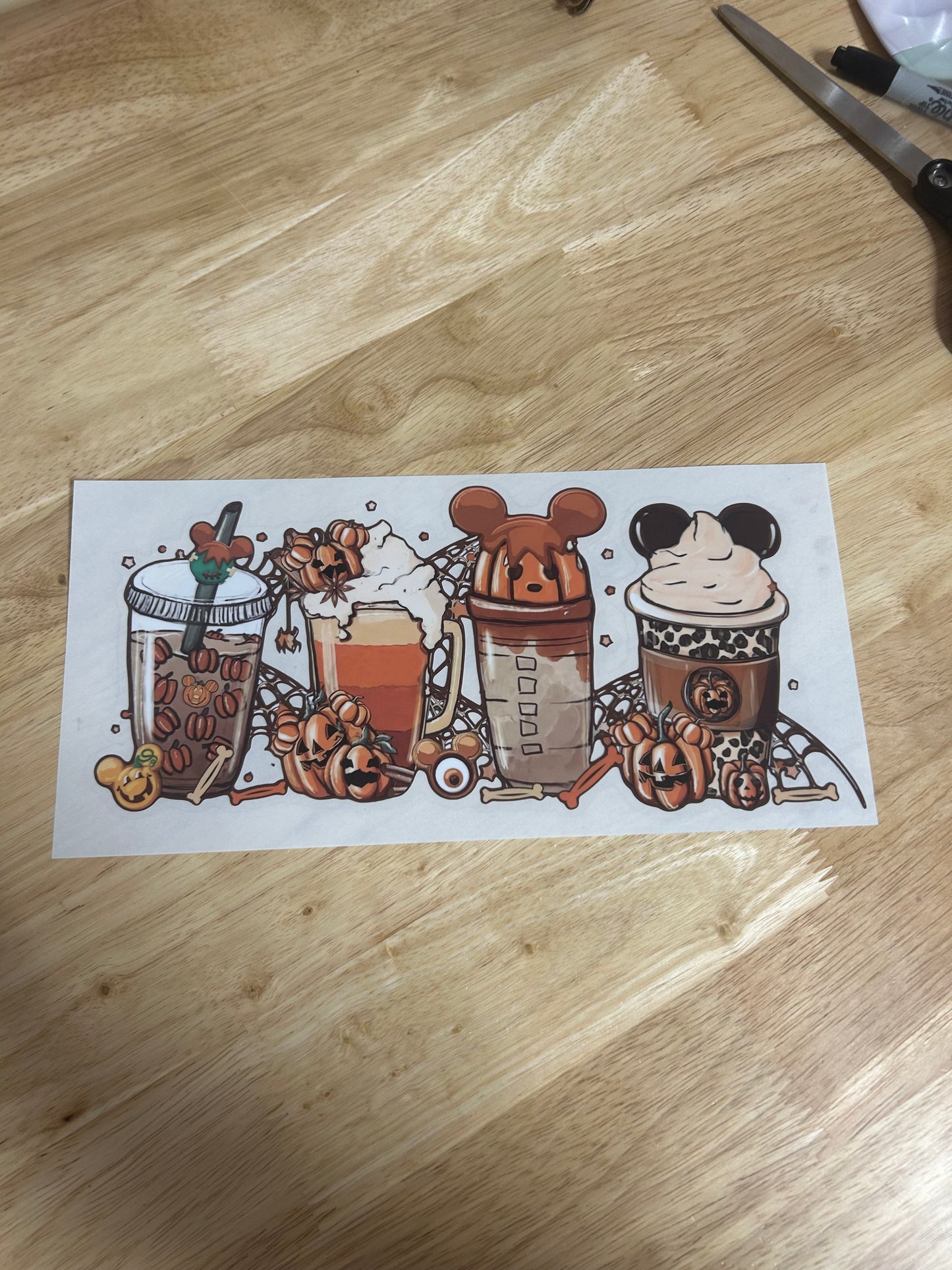 Pumkin and cheetah latte