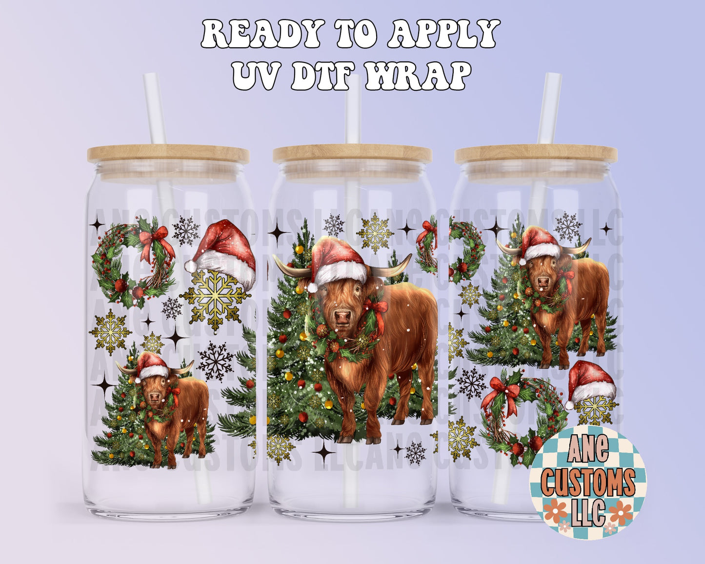 Moody christmas UVDTF WRAP