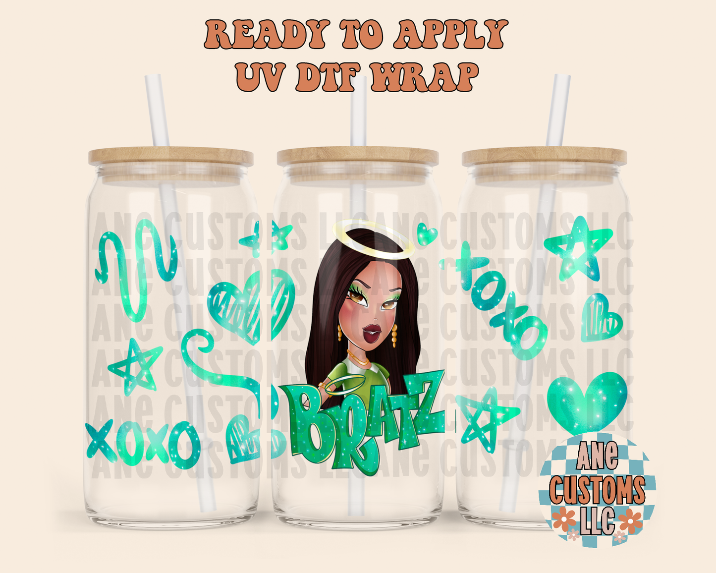 Xoxo green B UVDTF WRAP