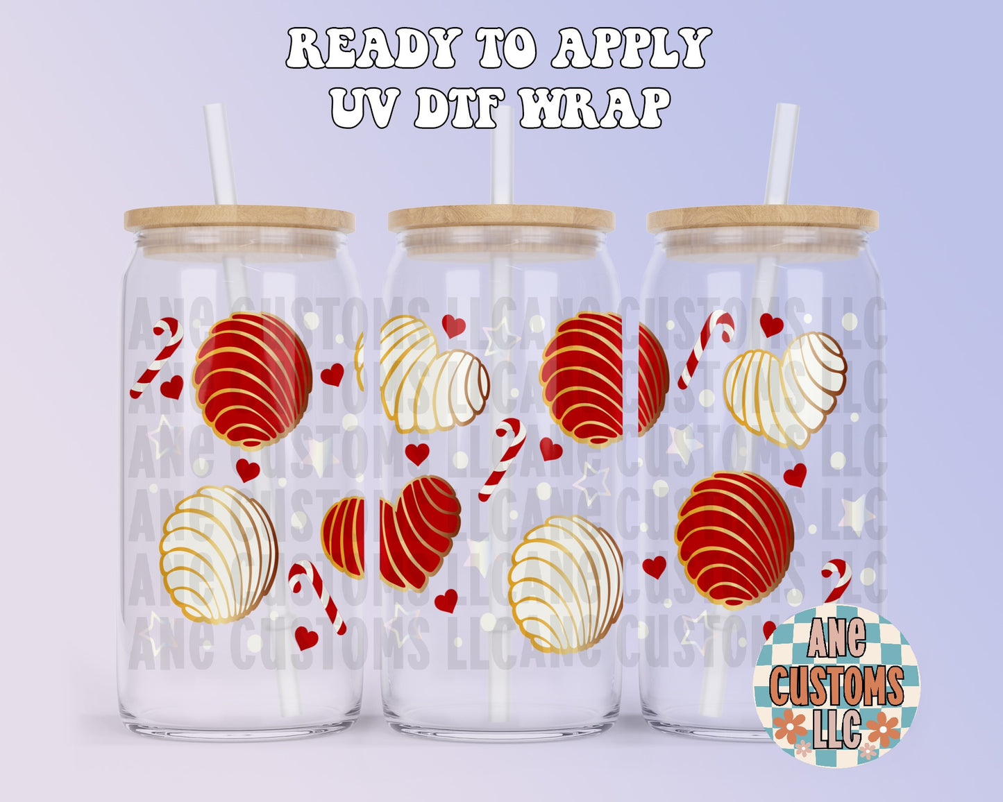 Red Snowflakes & conchas