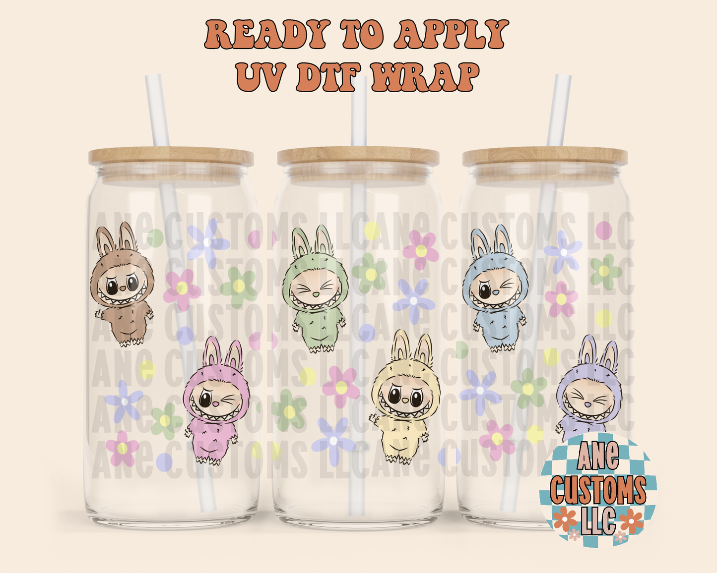 LBB flowers UVDTF WRAP