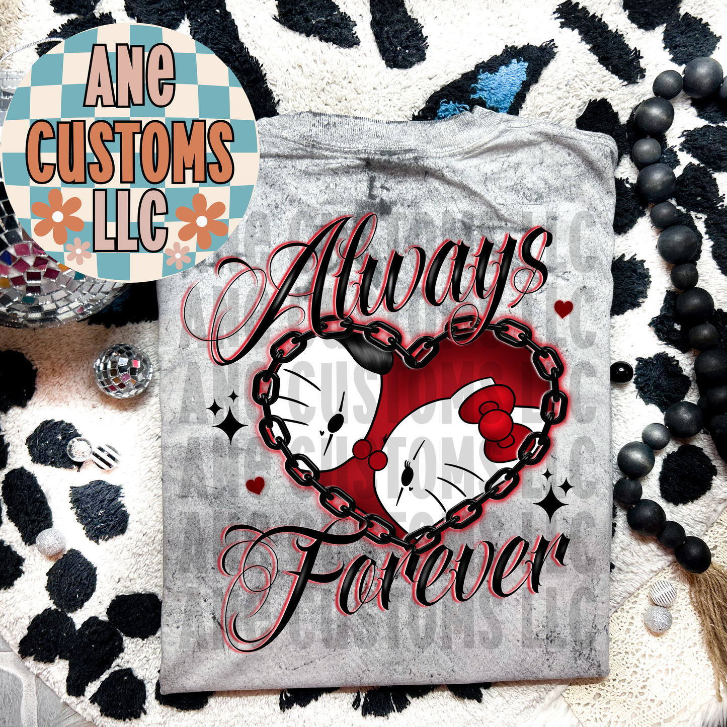 Always forever hk (red & black letters)