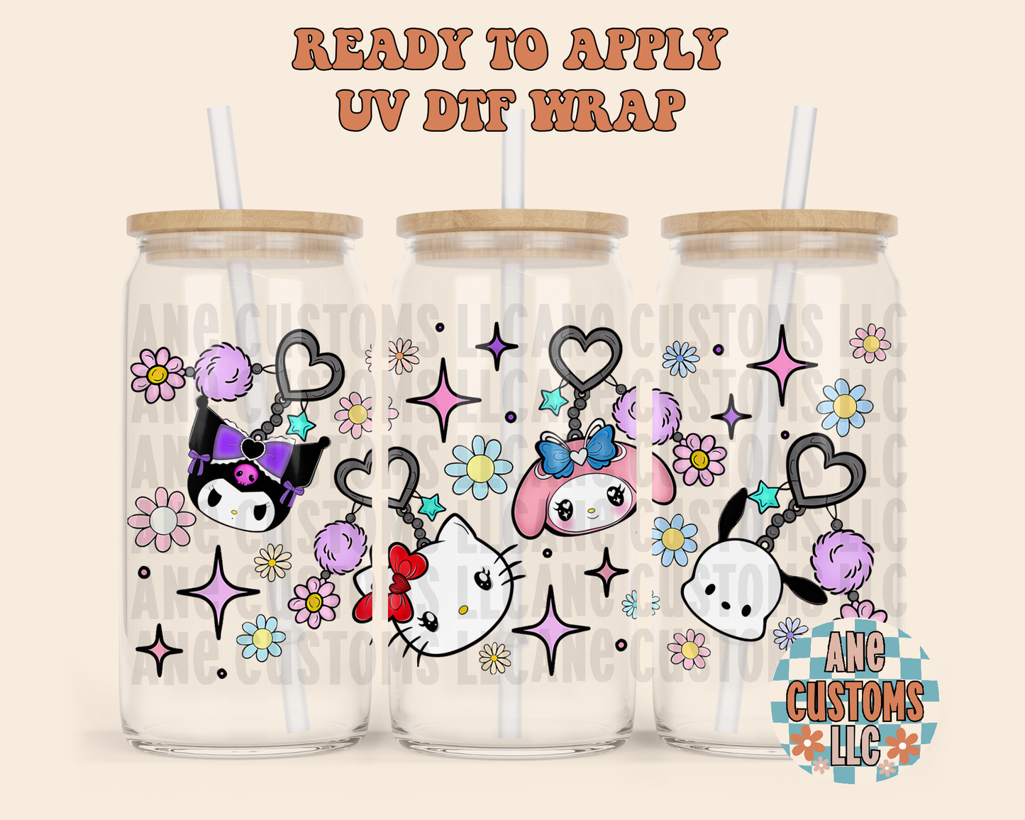 Keychains HK UVDTF WRAP