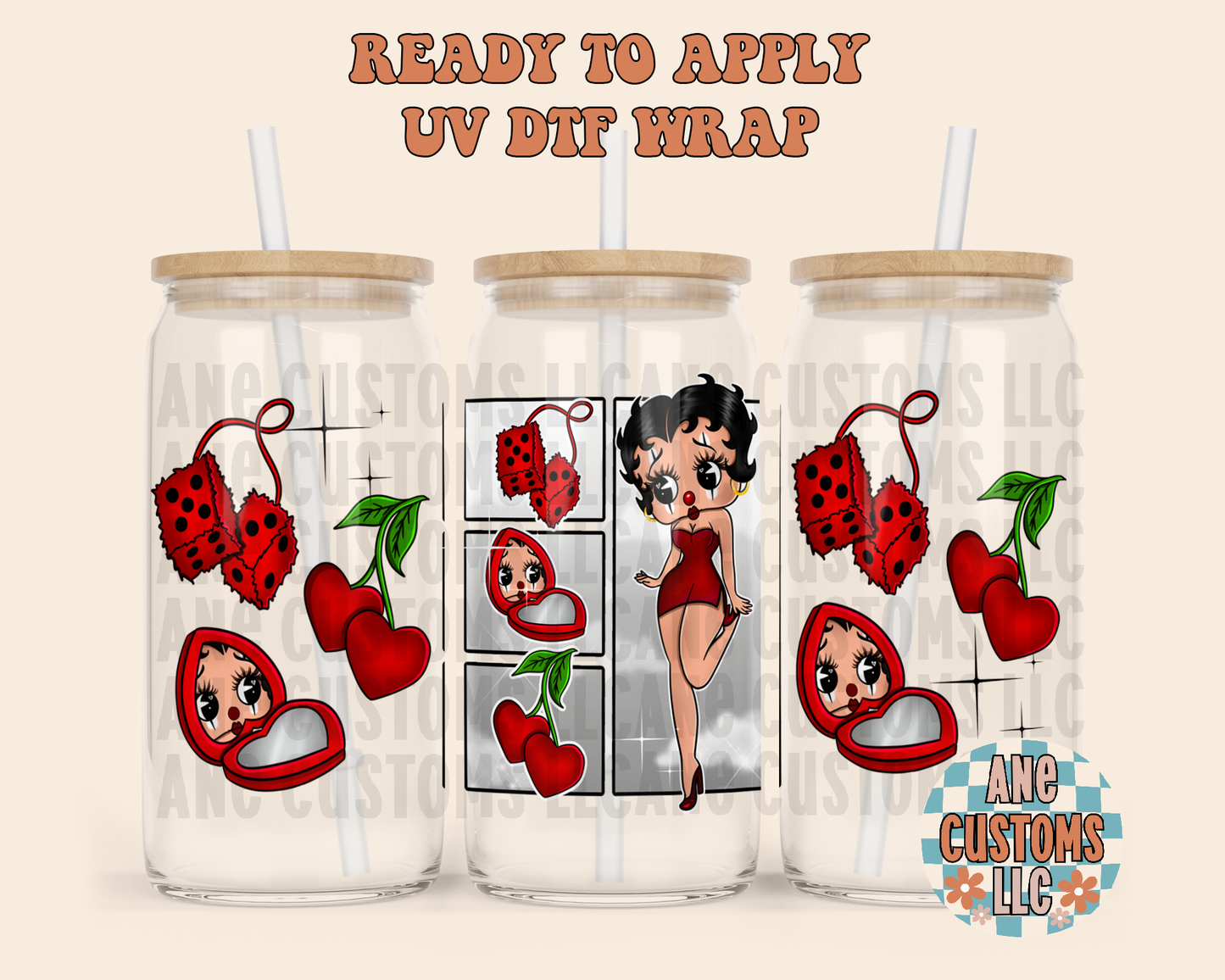 BB cherries UVDTF WRAP