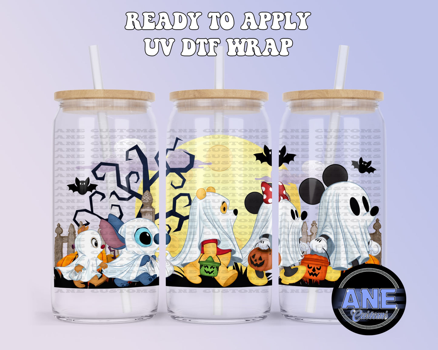 Trick or treat and friends UVDTF WRAP