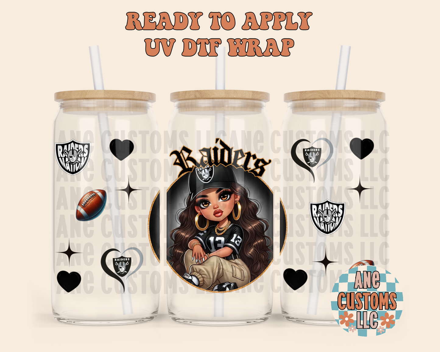 Chicana Girl R UVDTF WRAP