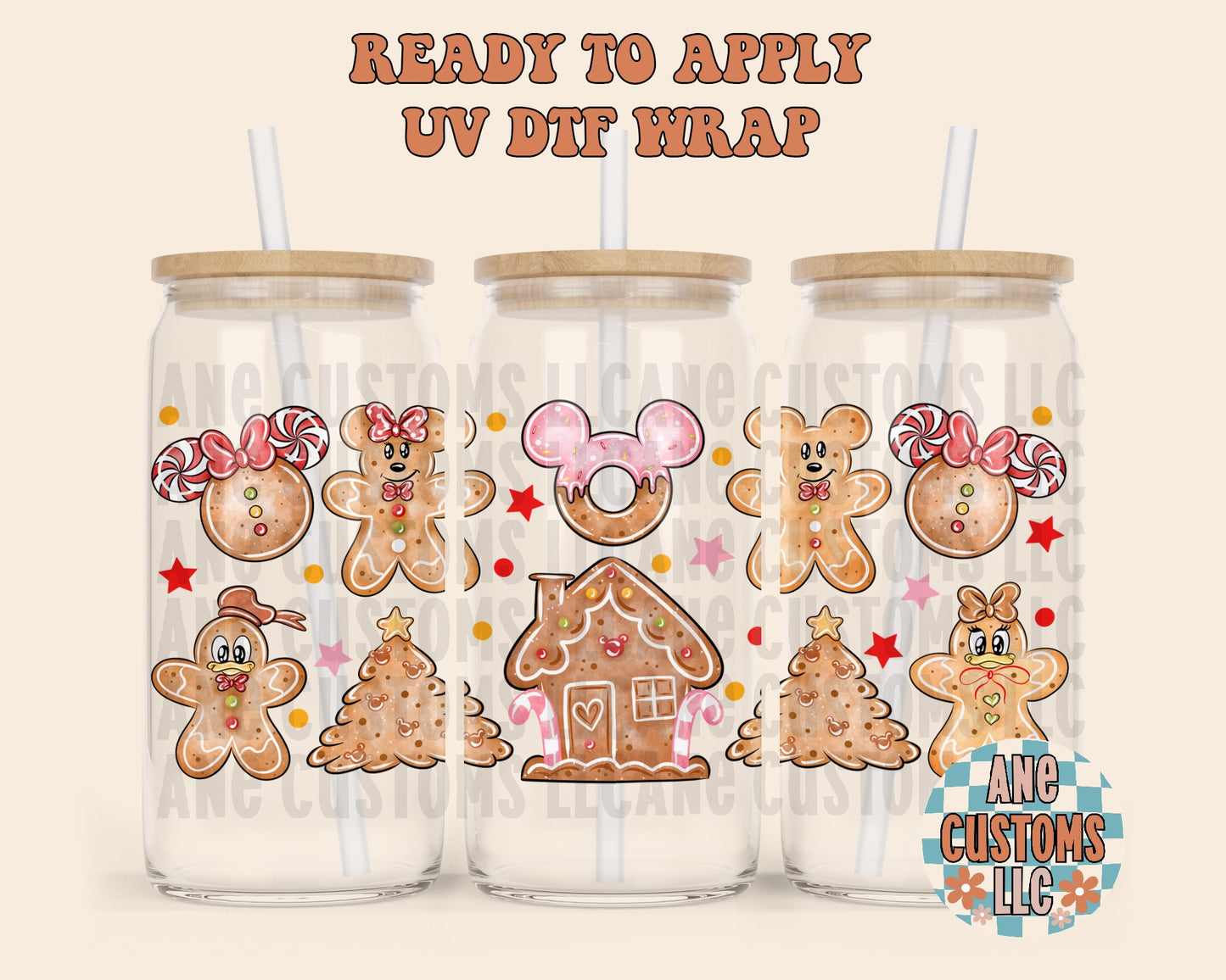 Gingerbread cookies UVDTF
