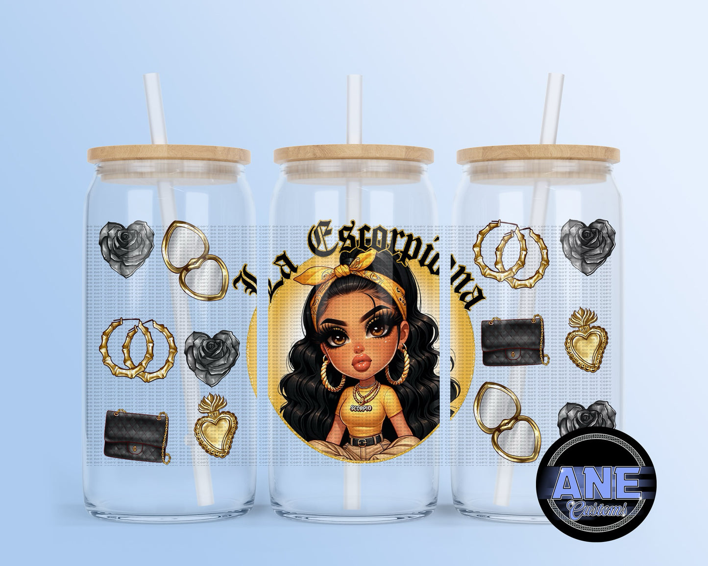 La escorpiona yellow UVDTF WRAP