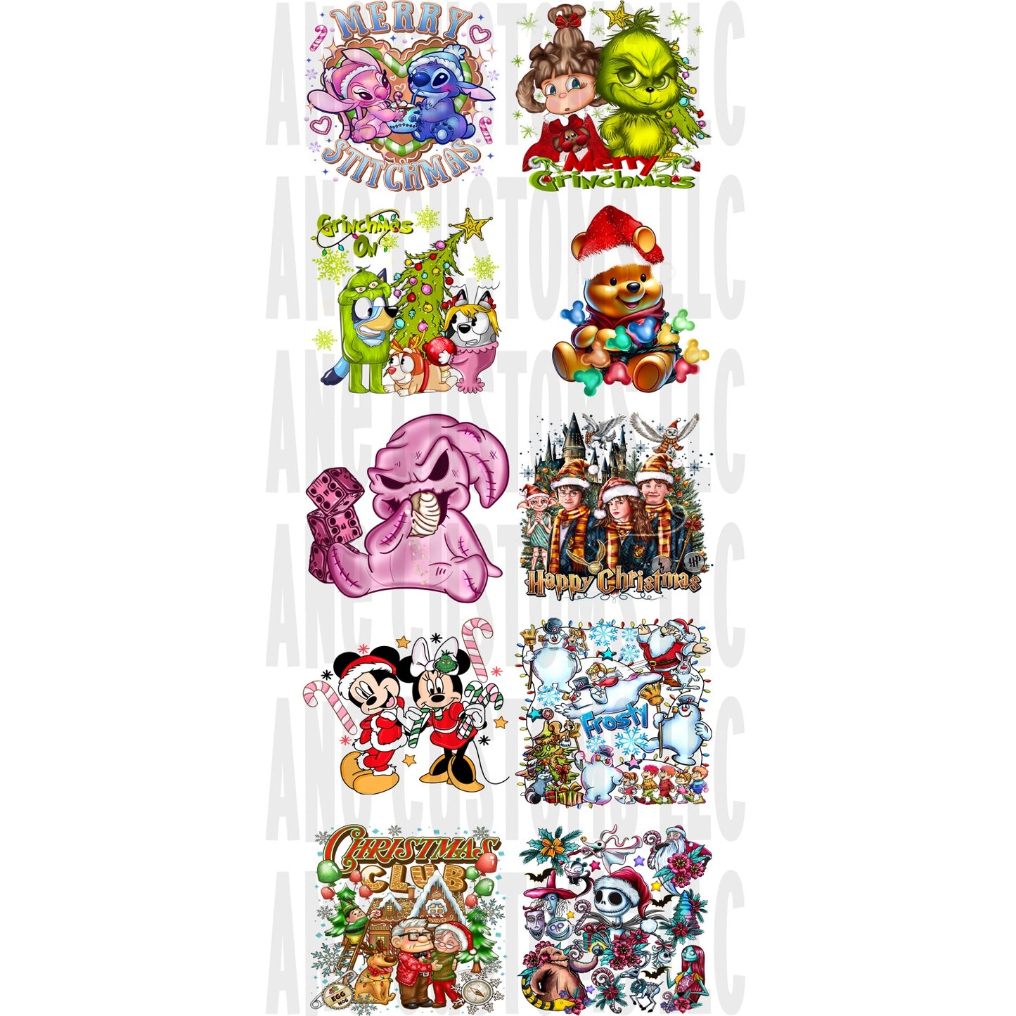 Happy place christmas gang sheet