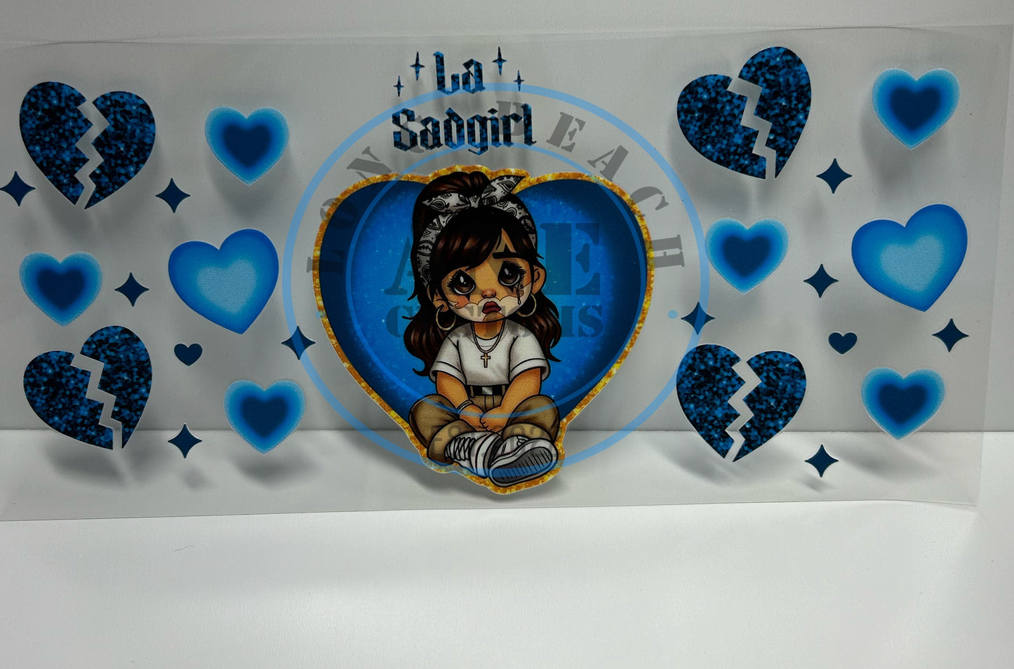 La Sad girl blue UVDTF WRAP