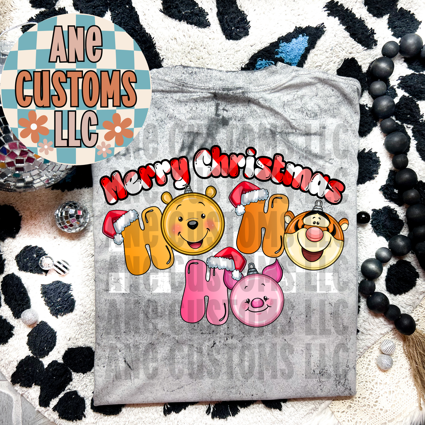 Merry Christmas Bear ornaments 2