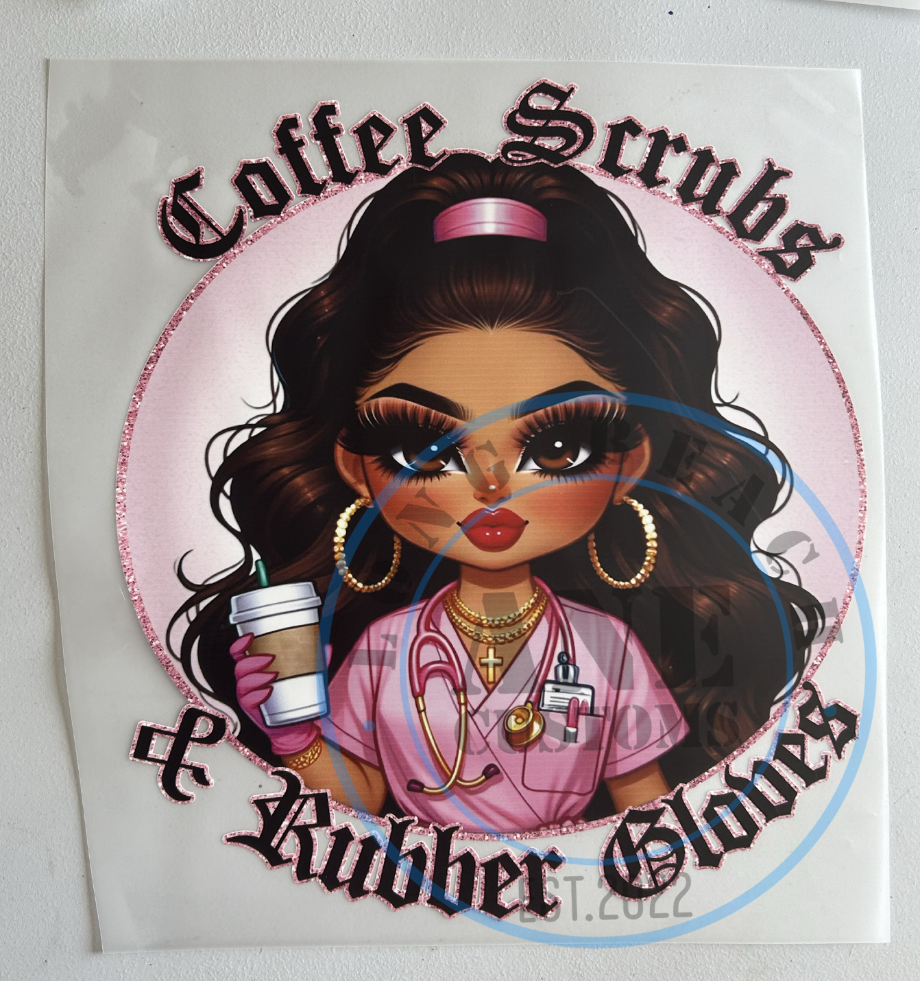 coffee scrubs & rubber gloves