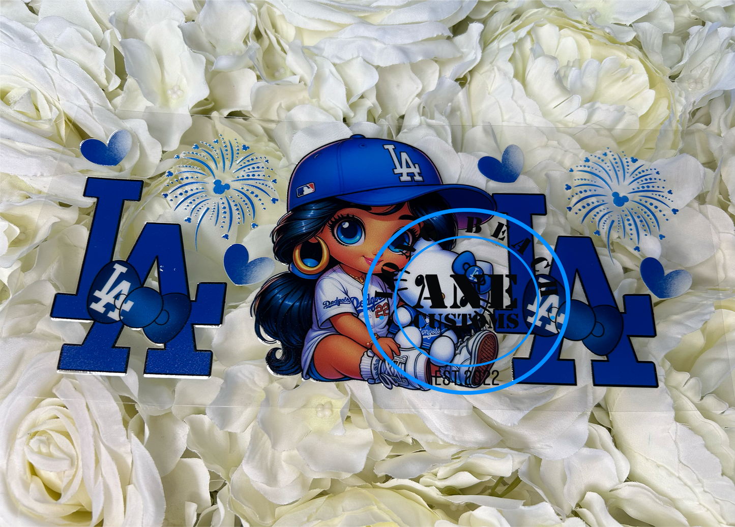 LA blue #3 UVDTF WRAP