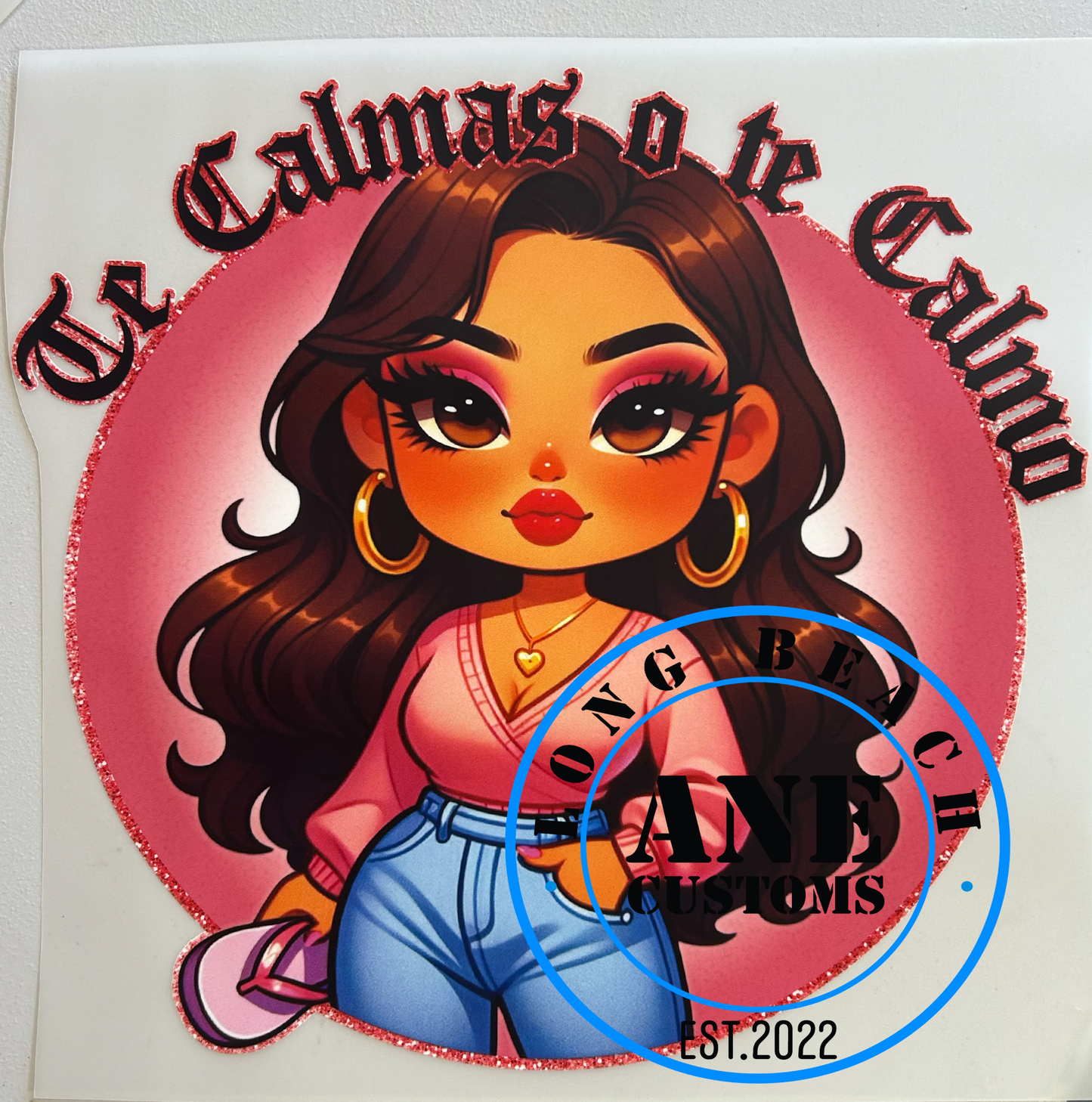 te calmas o te calmo pink