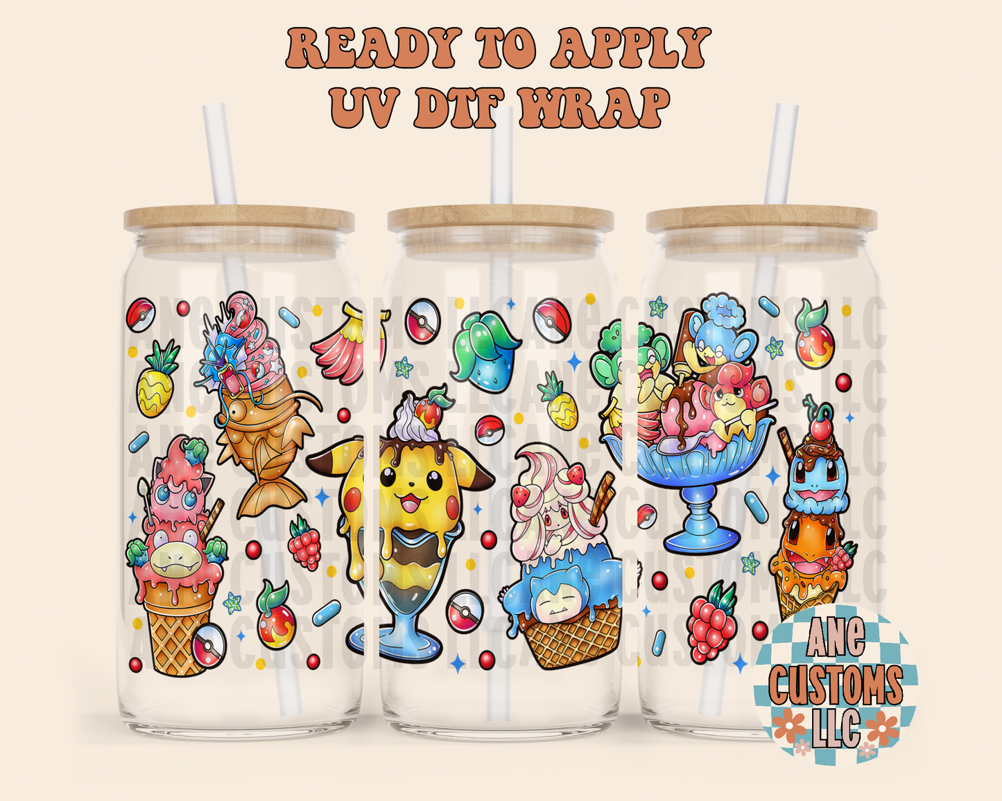 PM ice cream UVDTF WRAP
