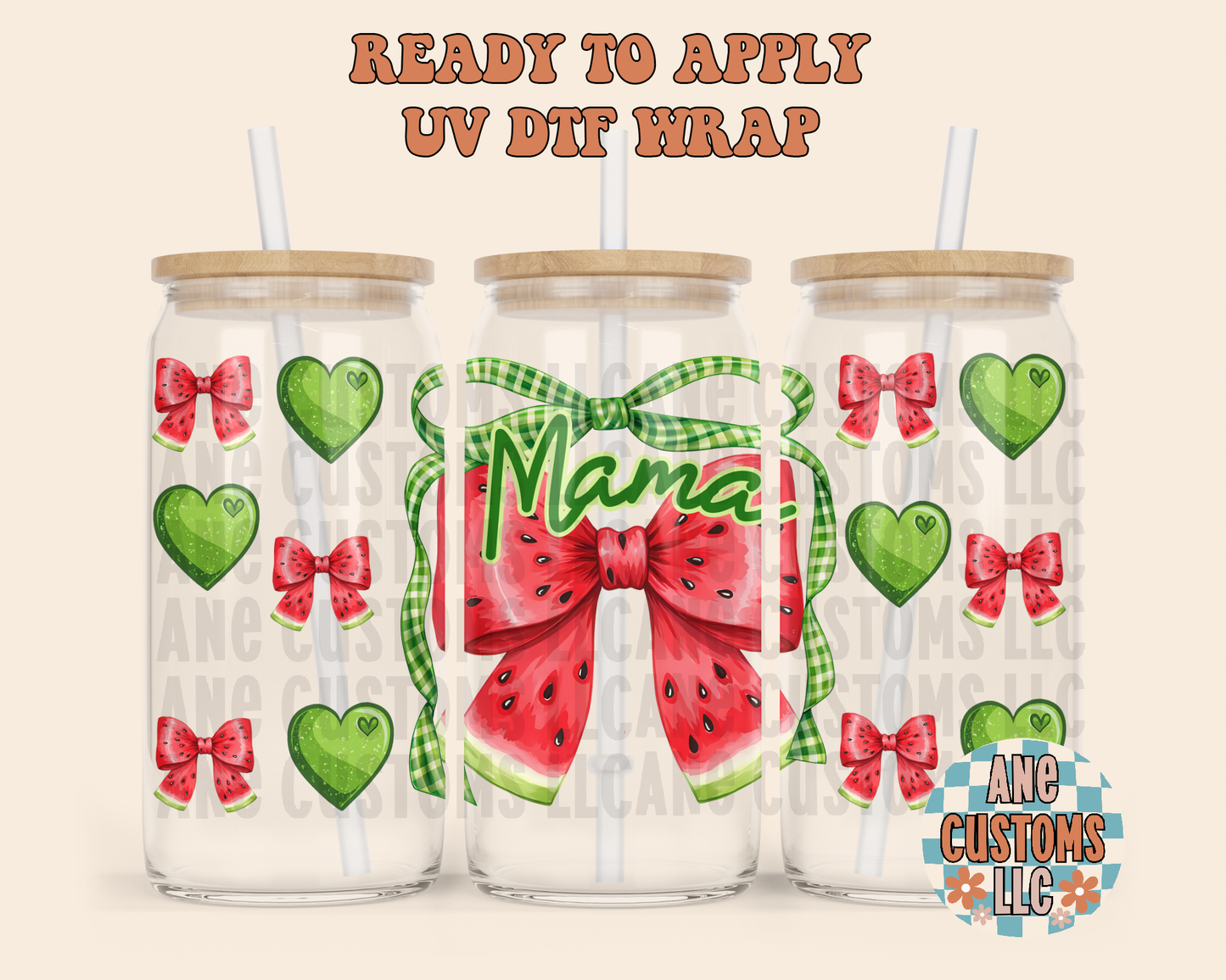 Watermelon mama UVDTF WRAP