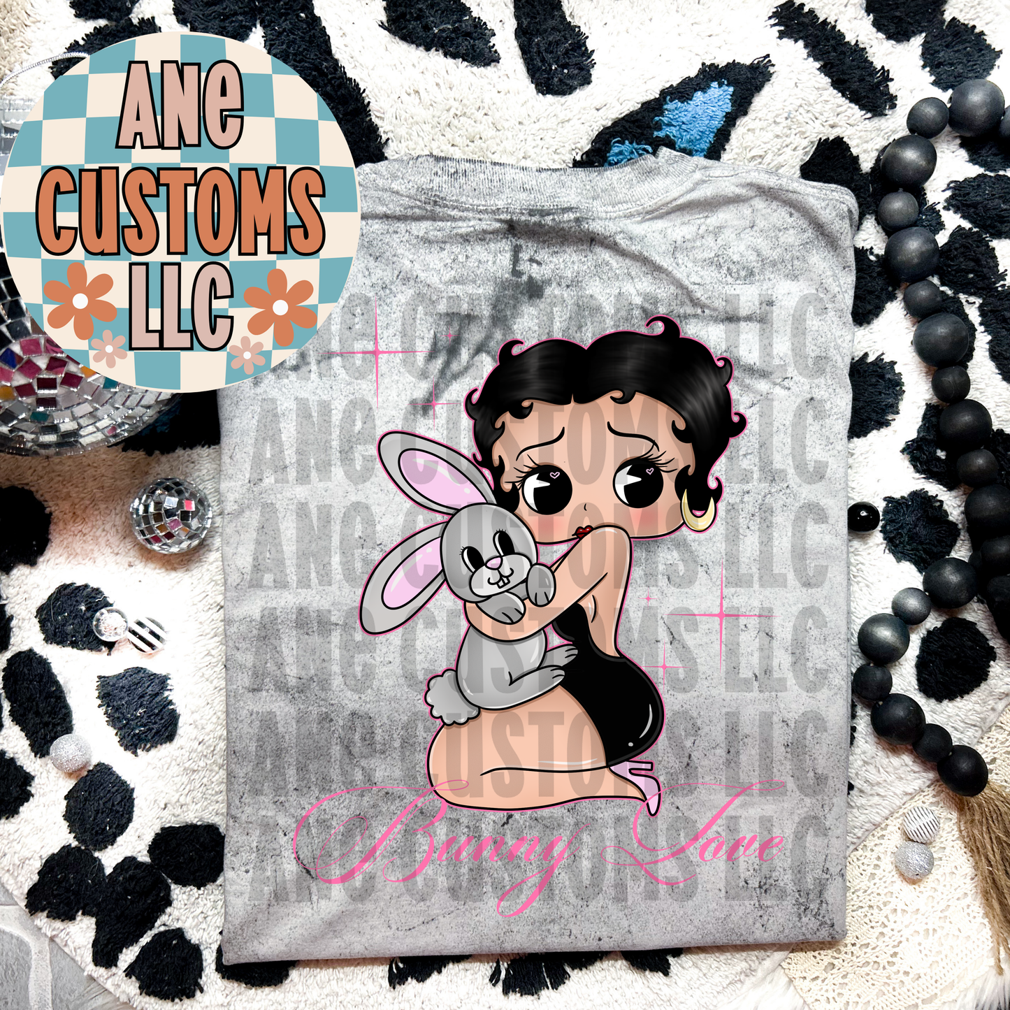 Bunny love ( pink letters )