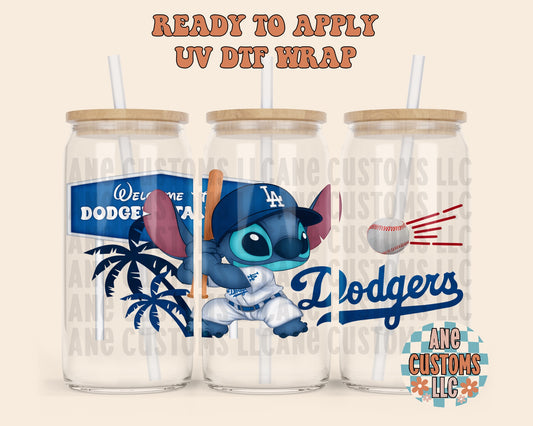 S blue baseball UVDTF WRAP