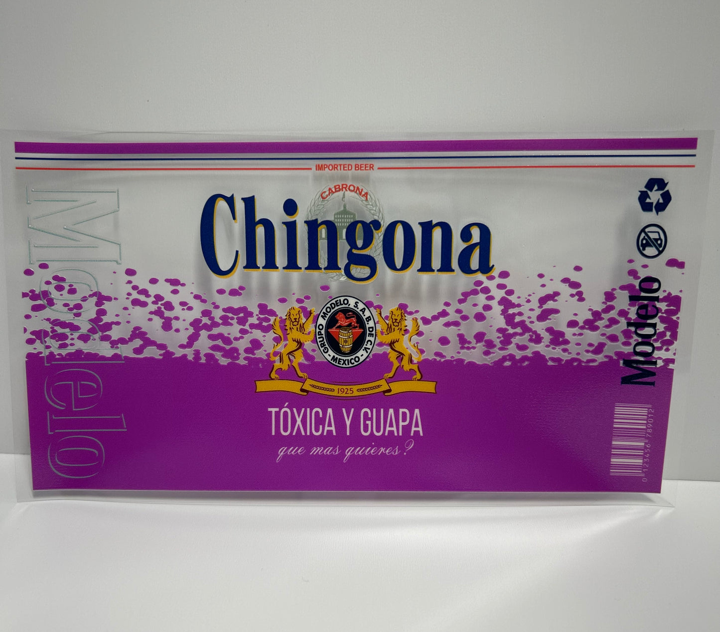 Chingona purple UVDTF WRAP