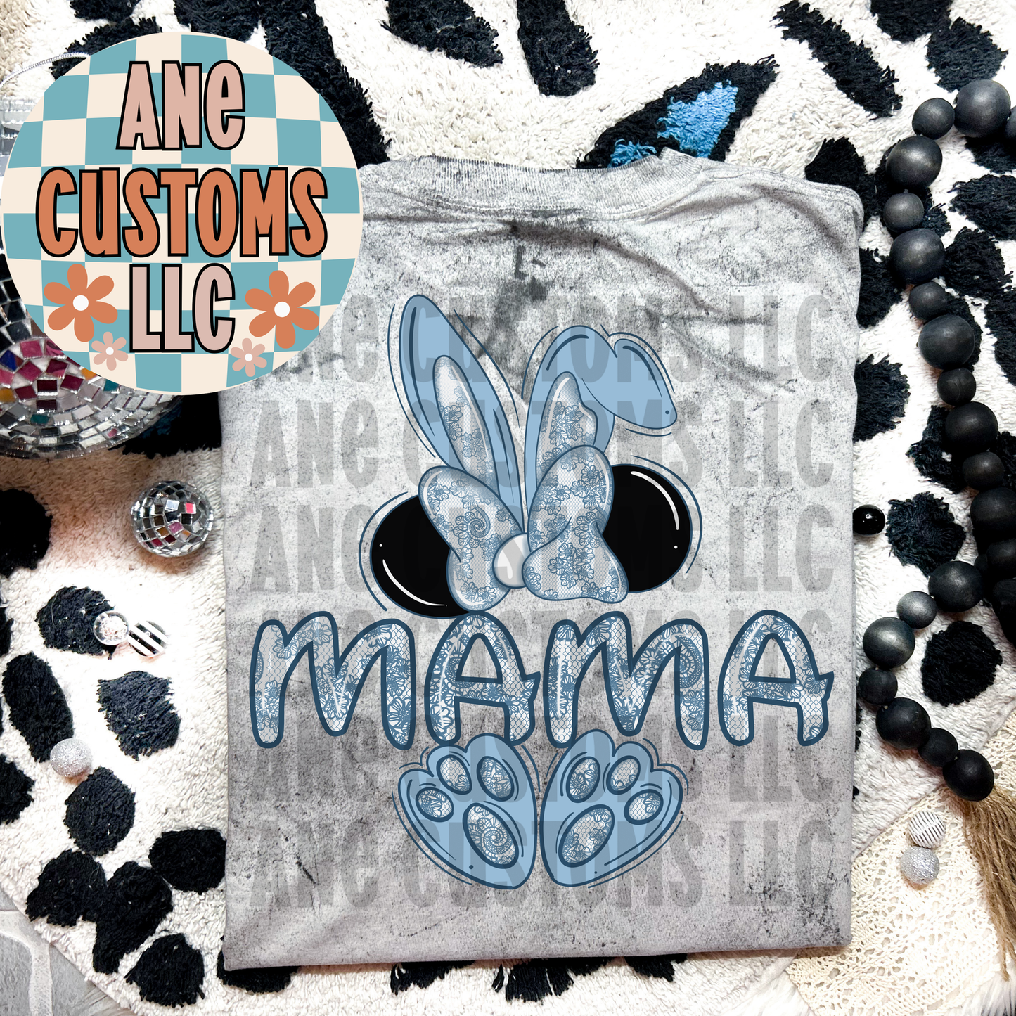 Mamá bunny blue