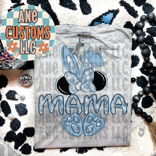 Mamá bunny blue