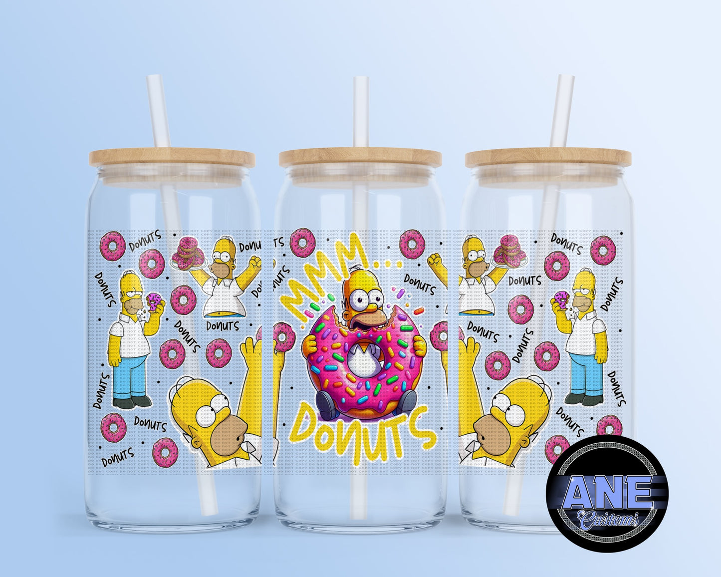 Mmm donuts UVDTF WRAP