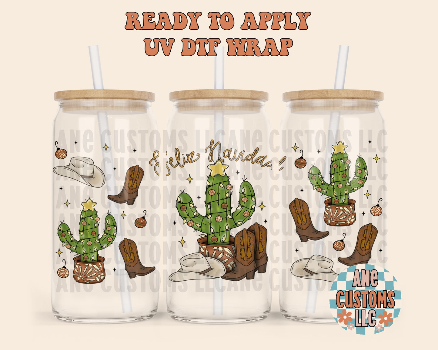 Vaquero navidad UVDTF