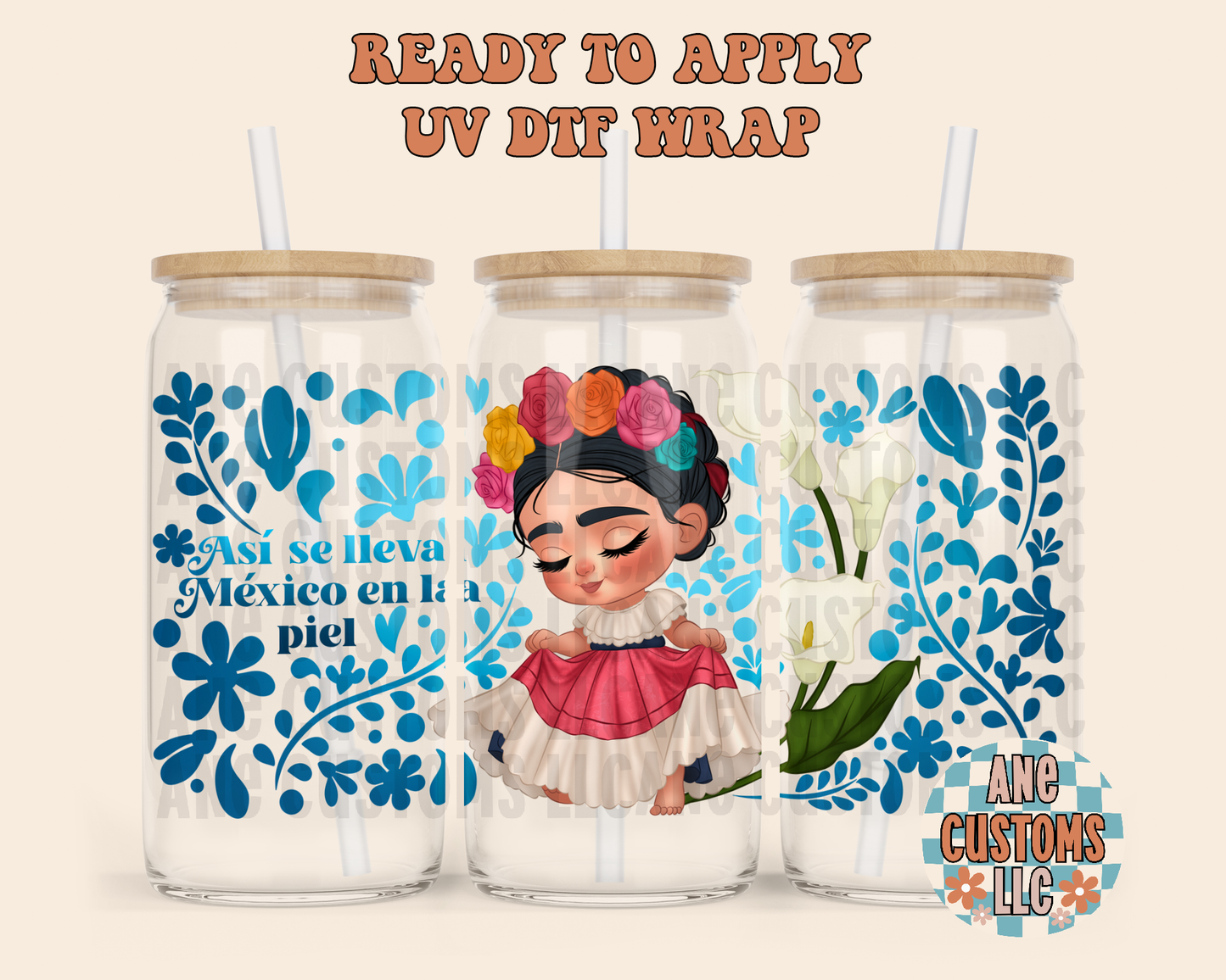 Así se lleva México en la piel UVDTF WRAP