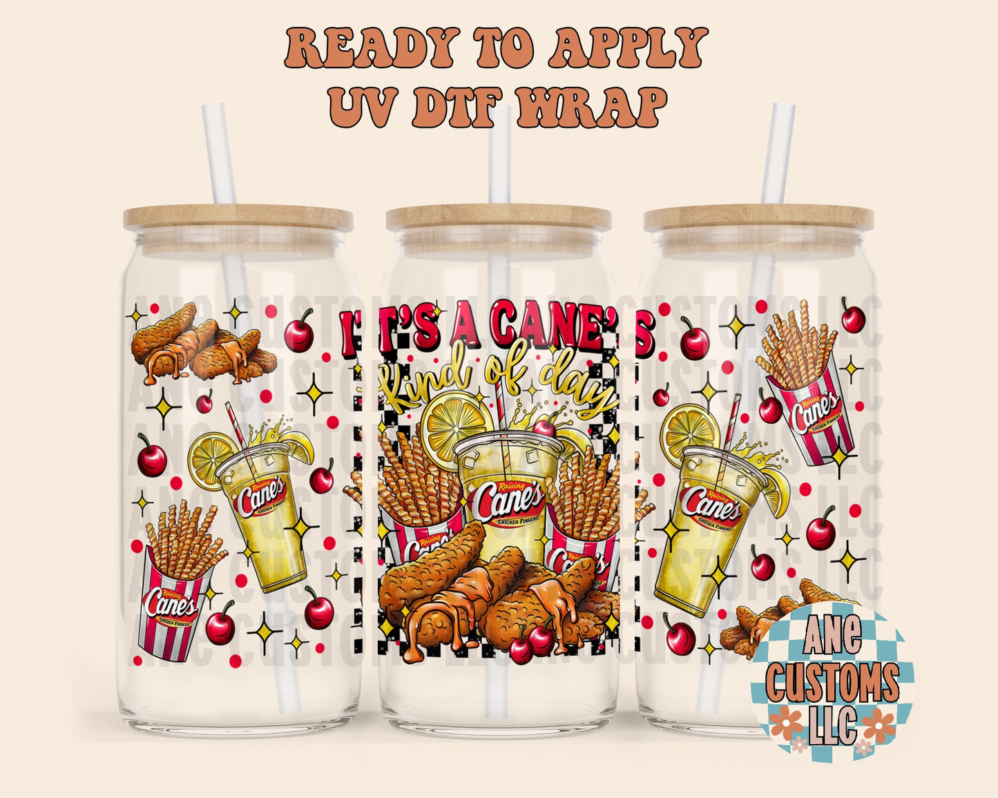 Fast food lemonade UVDTF