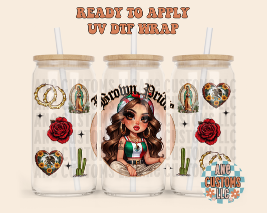 Brown pride UVDTF WRAP