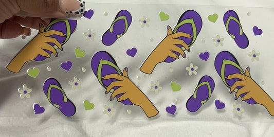 La chancla UVDTF WRAP