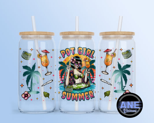 Pot girl summer UVDTF